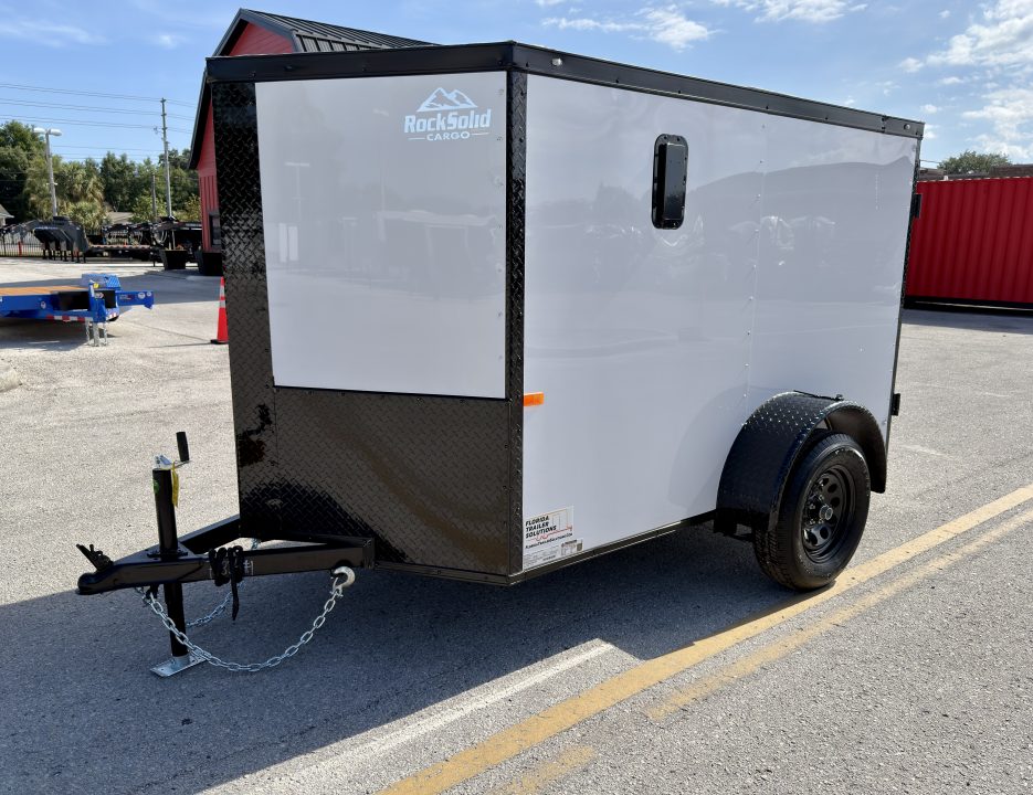New 2026 Rock Solid Cargo 5x8 Double Rear Door Cargo / Enclosed Trailer