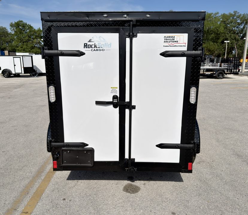 New 2026 Rock Solid Cargo 5x8 Double Rear Door Cargo / Enclosed Trailer