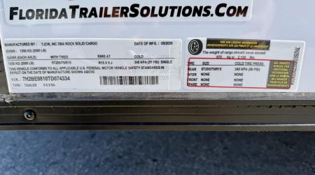 New 2026 Rock Solid Cargo 5x8 Double Rear Door Cargo / Enclosed Trailer