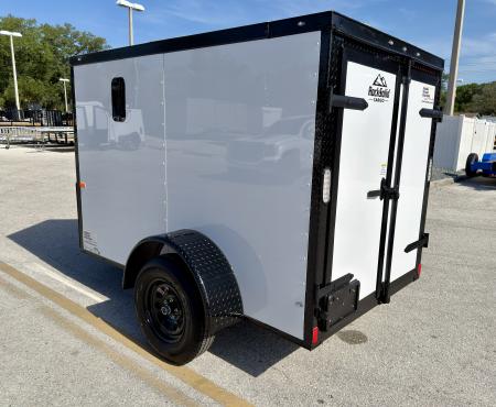 New 2026 Rock Solid Cargo 5x8 Double Rear Door Cargo / Enclosed Trailer