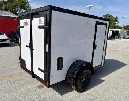 New 2026 Rock Solid Cargo 5x8 Double Rear Door Cargo / Enclosed Trailer