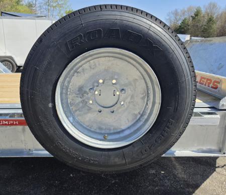 New 82 X 20 GALVANIZED HYDRAULIC TILT W/HYDRAULIC JACK 8 K AXLES DUAL RAMS TRIUMPH 2026