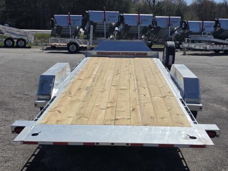 New 82 X 20 GALVANIZED HYDRAULIC TILT W/HYDRAULIC JACK 8 K AXLES DUAL RAMS TRIUMPH 2026