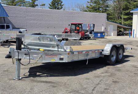 New 82 X 20 GALVANIZED HYDRAULIC TILT W/HYDRAULIC JACK 8 K AXLES DUAL RAMS TRIUMPH 2026