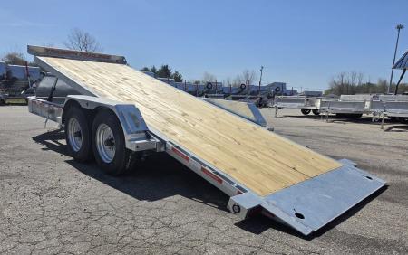 New 82 X 20 GALVANIZED HYDRAULIC TILT W/HYDRAULIC JACK 8 K AXLES DUAL RAMS TRIUMPH 2026