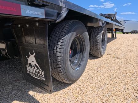 New 2026 Iron Bull 102 x 32 FLG Gooseneck Deckover, 5' Self Cleaning Dove Tail w/Rampage Ramps, 10K Axles -23,900 lb. GVWR, ST235/80R 16 LRE 10 ply tires with Spare