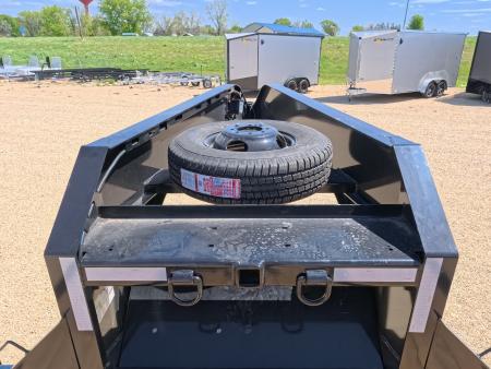 New 2026 Iron Bull 102 x 32 FLG Gooseneck Deckover, 5' Self Cleaning Dove Tail w/Rampage Ramps, 10K Axles -23,900 lb. GVWR, ST235/80R 16 LRE 10 ply tires with Spare