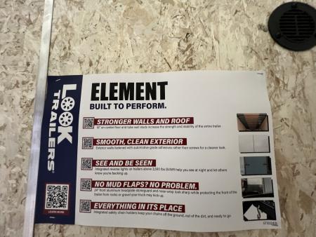 New 2026 Look Trailers 7x14 7K Element SE RAMP DOOR Cargo / Enclosed Trailer