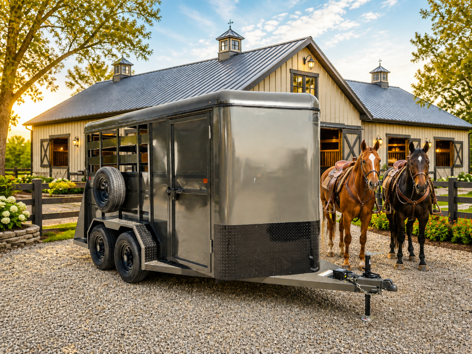New 2026 Valley Trailers 2 Horse Slant Load Deluxe 7' Tall