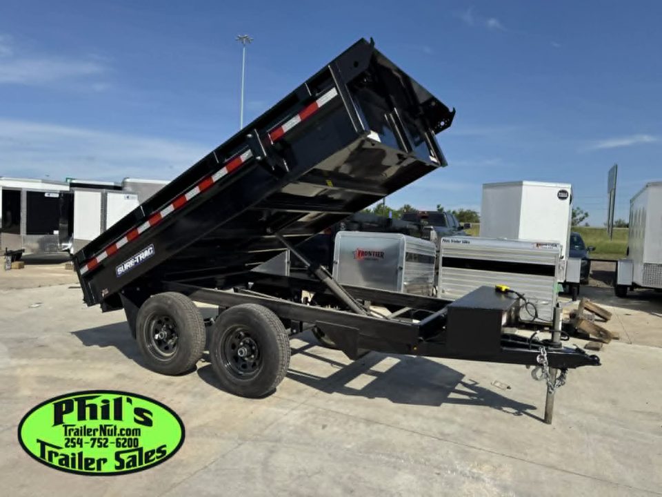 New FACTORY CLOSE OUT ONLY 1 AT THIS PRICE! 2025 Sure-Trac 6X10 DECKOVER DUMP TRAILER Dump Trailer