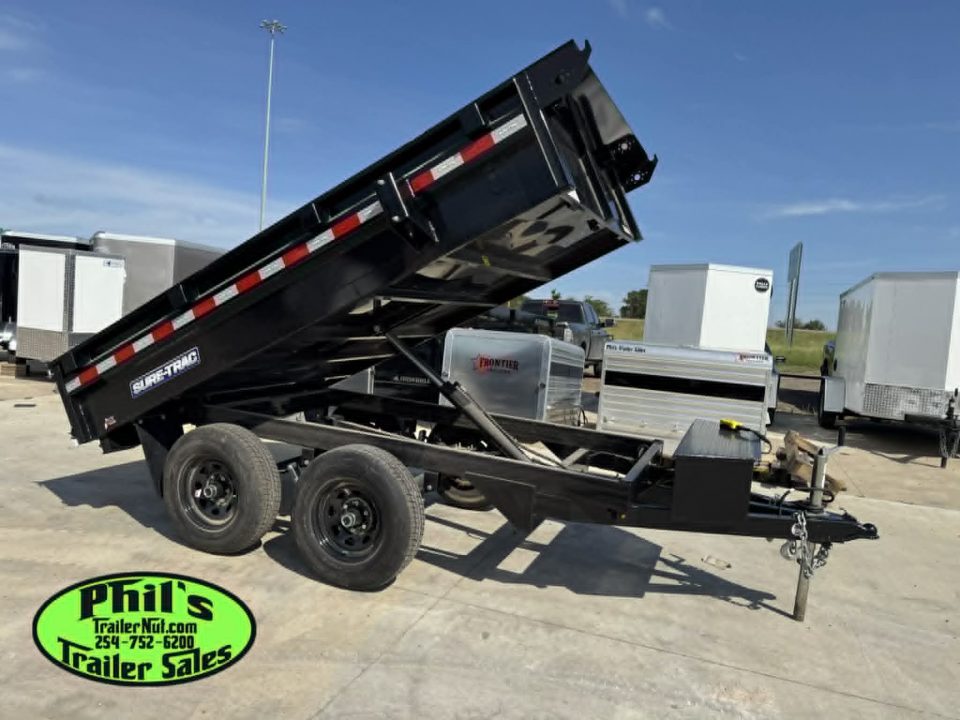 New FACTORY CLOSE OUT ONLY 1 AT THIS PRICE! 2025 Sure-Trac 6X10 DECKOVER DUMP TRAILER Dump Trailer