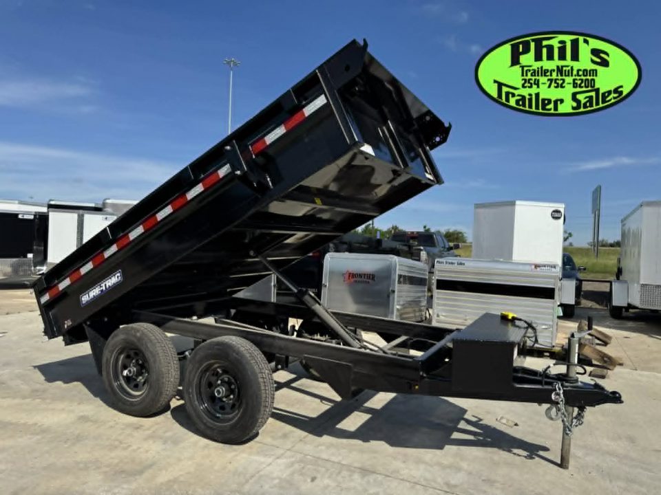 New FACTORY CLOSE OUT ONLY 1 AT THIS PRICE! 2025 Sure-Trac 6X10 DECKOVER DUMP TRAILER Dump Trailer