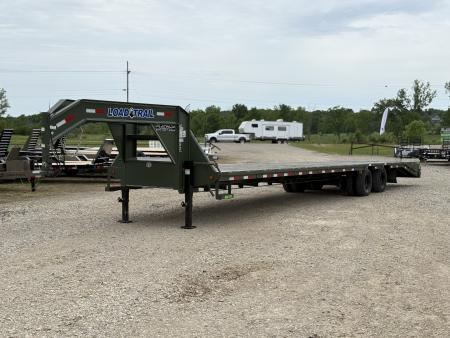 Used 2023 Load Trail GP 102X40 Gooseneck / MAX RAMPS / WINCH PLATE / UNDERFRAME & PIPE BRIDGE Flatbed Trailer