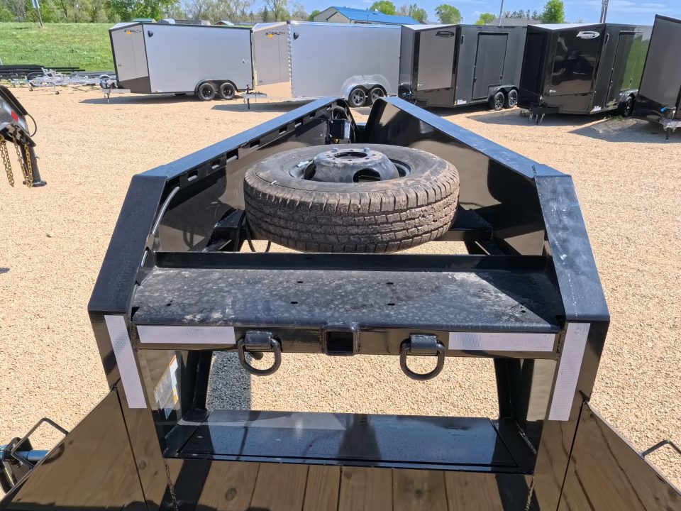 New 2026 Iron Bull 102 x 32 FLG Gooseneck Deckover, 5' Self Cleaning Dove Tail w/Rampage Ramps, 10K Axles -23,900 lb. GVWR, ST235/80R 16 LRE 10 ply tires with Spare
