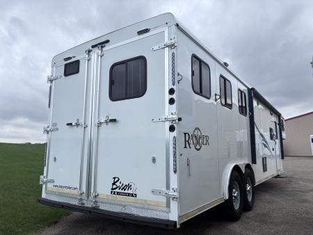 Used 2016 Bison Trailers 3H LQ Horse Trailer