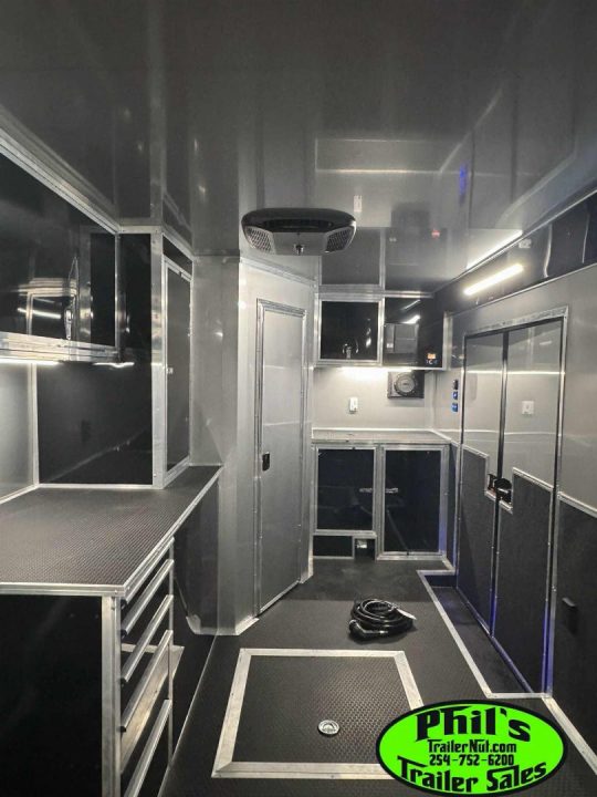 New 2026 Haulmark NEW 85X34 EDGE ENCLOSED RACE TRAILER BATHROOM CAR HAULER Restroom / Shower Trailer