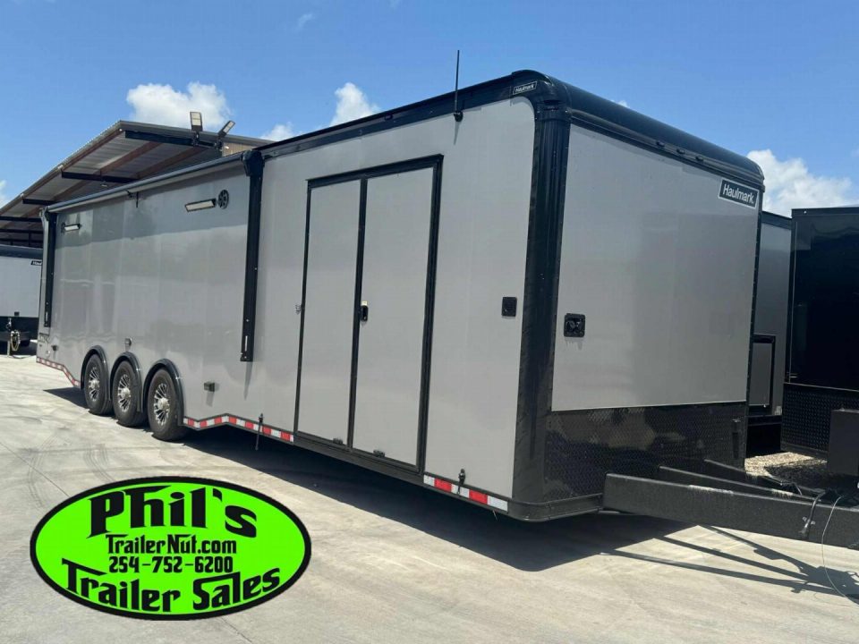 New 2026 Haulmark NEW 85X34 EDGE ENCLOSED RACE TRAILER BATHROOM CAR HAULER Restroom / Shower Trailer