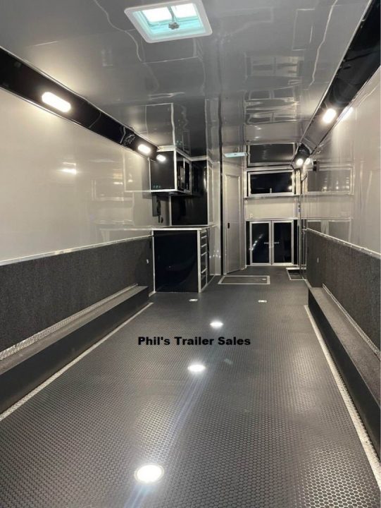 New 2026 Haulmark NEW 85X34 EDGE ENCLOSED RACE TRAILER BATHROOM CAR HAULER Restroom / Shower Trailer
