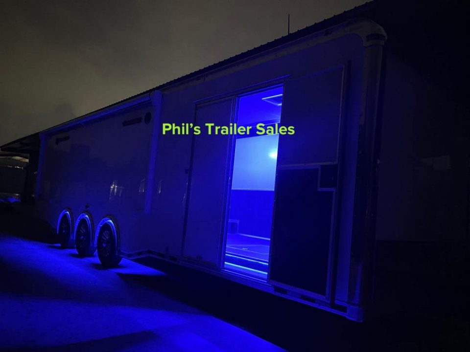 New 2026 Haulmark NEW 85X34 EDGE ENCLOSED RACE TRAILER BATHROOM CAR HAULER Restroom / Shower Trailer
