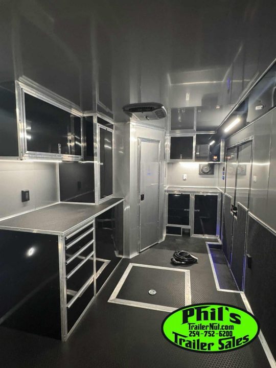 New 2026 Haulmark NEW 85X34 EDGE ENCLOSED RACE TRAILER BATHROOM CAR HAULER Restroom / Shower Trailer