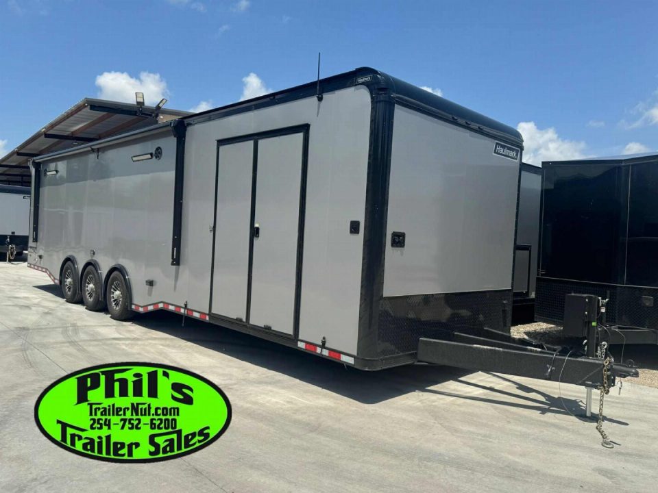 New 2026 Haulmark NEW 85X34 EDGE ENCLOSED RACE TRAILER BATHROOM CAR HAULER Restroom / Shower Trailer