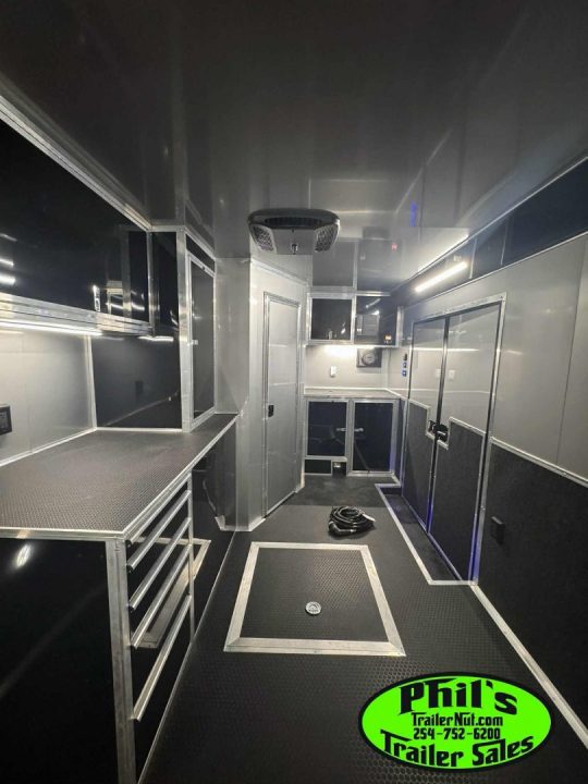 New 2026 Haulmark NEW 85X34 EDGE ENCLOSED RACE TRAILER BATHROOM CAR HAULER Restroom / Shower Trailer