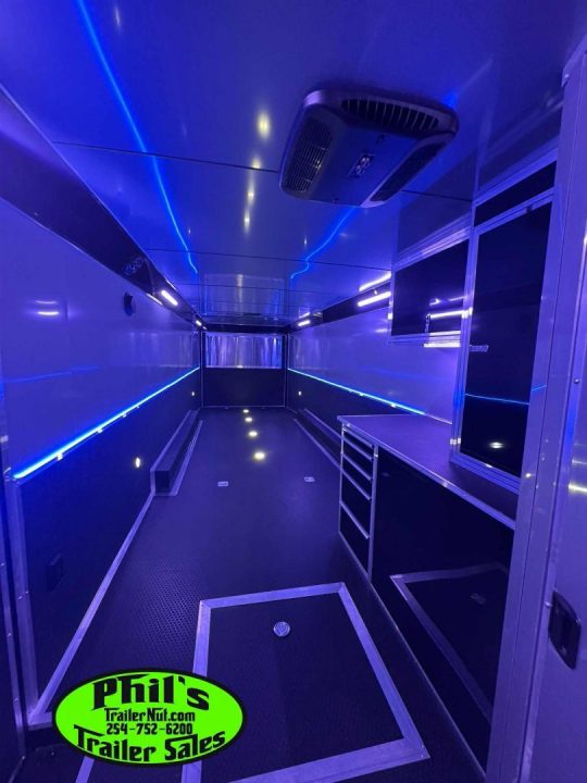 New 2026 Haulmark NEW 85X34 EDGE ENCLOSED RACE TRAILER BATHROOM CAR HAULER Restroom / Shower Trailer