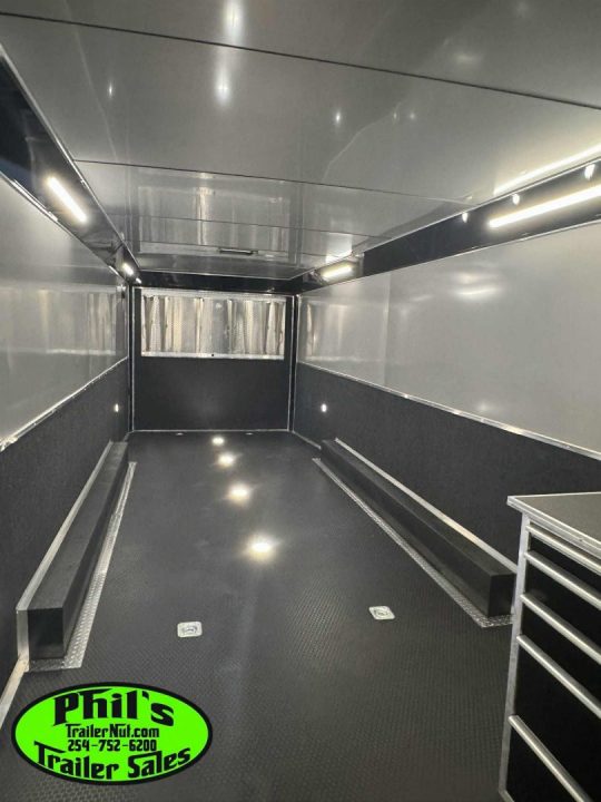 New 2026 Haulmark NEW 85X34 EDGE ENCLOSED RACE TRAILER BATHROOM CAR HAULER Restroom / Shower Trailer