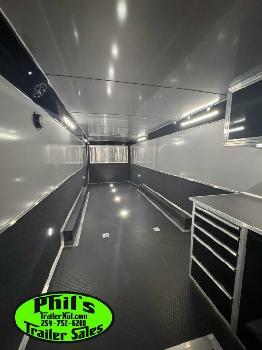 New 2026 Haulmark NEW 85X34 EDGE ENCLOSED RACE TRAILER BATHROOM CAR HAULER Restroom / Shower Trailer