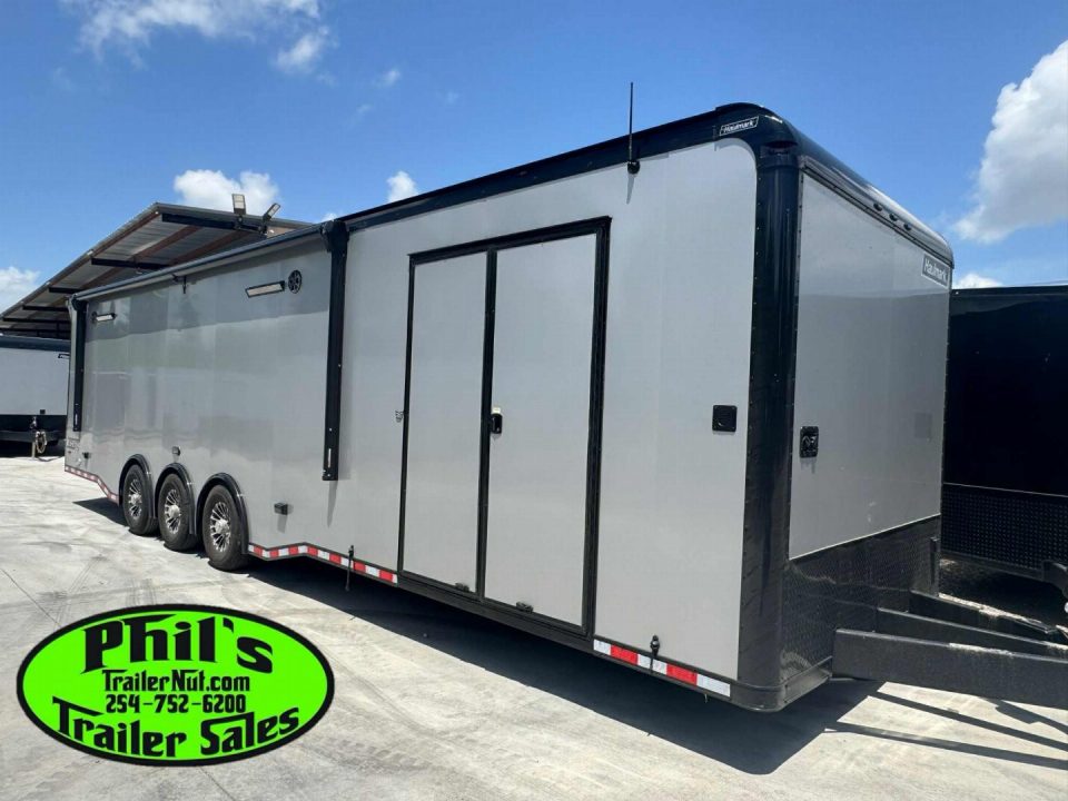 New 2026 Haulmark NEW 85X34 EDGE ENCLOSED RACE TRAILER BATHROOM CAR HAULER Restroom / Shower Trailer