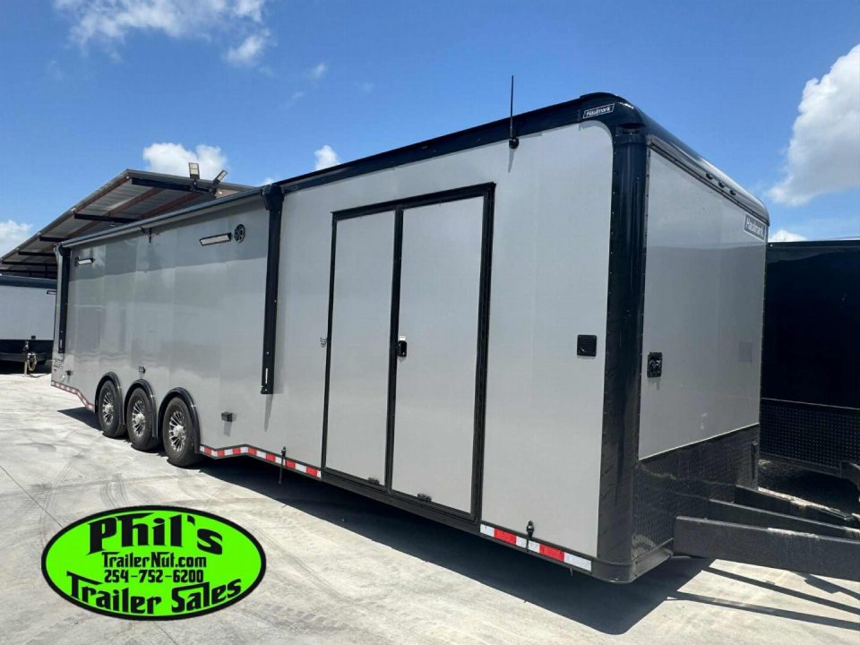 New 2026 Haulmark NEW 85X34 EDGE ENCLOSED RACE TRAILER BATHROOM CAR HAULER Restroom / Shower Trailer