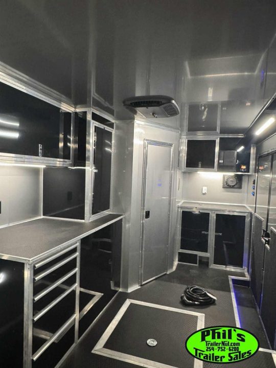 New 2026 Haulmark NEW 85X34 EDGE ENCLOSED RACE TRAILER BATHROOM CAR HAULER Restroom / Shower Trailer
