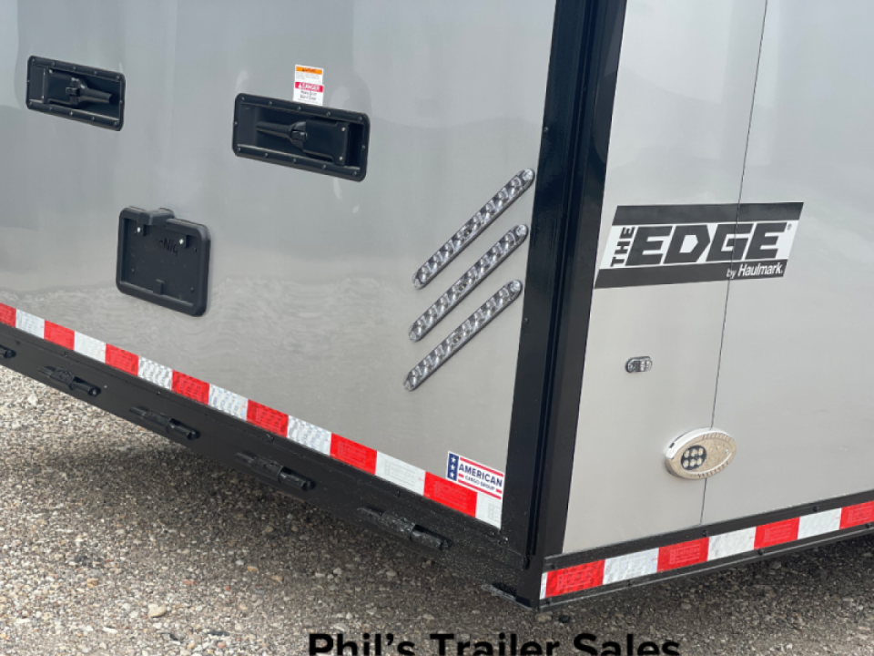 New 2026 Haulmark NEW 85X34 EDGE ENCLOSED RACE TRAILER BATHROOM CAR HAULER Restroom / Shower Trailer