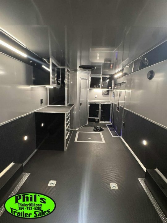 New 2026 Haulmark NEW 85X34 EDGE ENCLOSED RACE TRAILER BATHROOM CAR HAULER Restroom / Shower Trailer