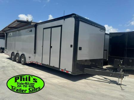 New 2026 Haulmark NEW 85X34 EDGE ENCLOSED RACE TRAILER BATHROOM CAR HAULER Restroom / Shower Trailer