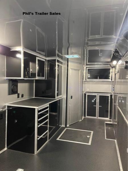 New 2026 Haulmark NEW 85X34 EDGE ENCLOSED RACE TRAILER BATHROOM CAR HAULER Restroom / Shower Trailer