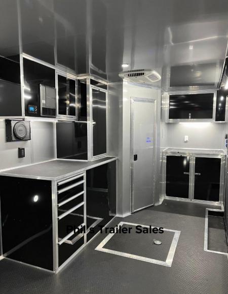New 2026 Haulmark NEW 85X34 EDGE ENCLOSED RACE TRAILER BATHROOM CAR HAULER Restroom / Shower Trailer