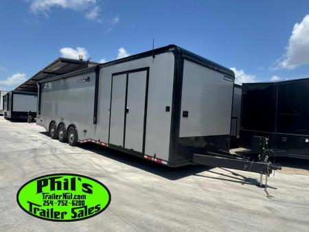 New 2026 Haulmark NEW 85X34 EDGE ENCLOSED RACE TRAILER BATHROOM CAR HAULER Restroom / Shower Trailer
