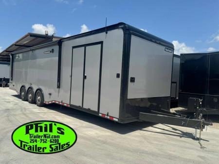 New 2026 Haulmark NEW 85X34 EDGE ENCLOSED RACE TRAILER BATHROOM CAR HAULER Restroom / Shower Trailer