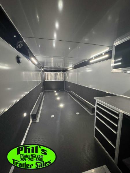 New 2026 Haulmark NEW 85X34 EDGE ENCLOSED RACE TRAILER BATHROOM CAR HAULER Restroom / Shower Trailer