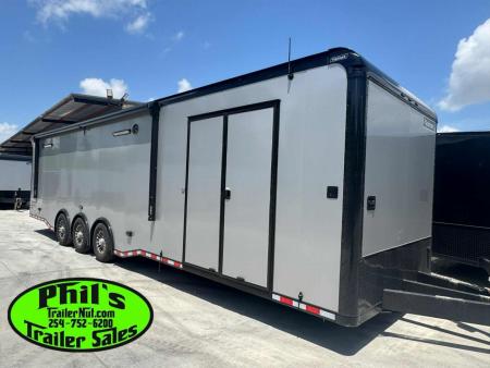 New 2026 Haulmark NEW 85X34 EDGE ENCLOSED RACE TRAILER BATHROOM CAR HAULER Restroom / Shower Trailer