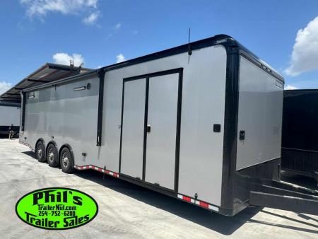 New 2026 Haulmark NEW 85X34 EDGE ENCLOSED RACE TRAILER BATHROOM CAR HAULER Restroom / Shower Trailer