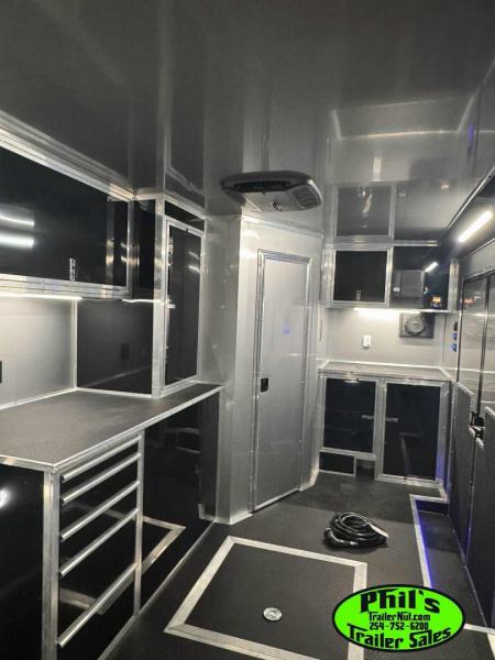 New 2026 Haulmark NEW 85X34 EDGE ENCLOSED RACE TRAILER BATHROOM CAR HAULER Restroom / Shower Trailer