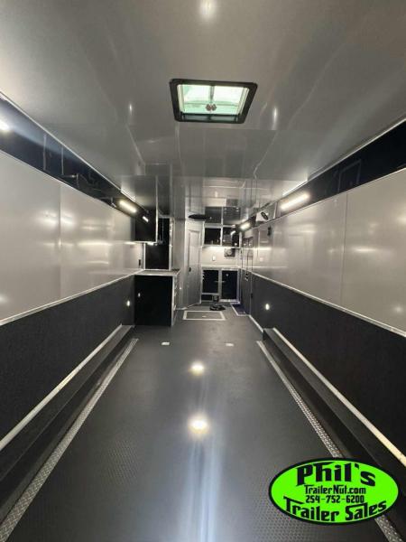New 2026 Haulmark NEW 85X34 EDGE ENCLOSED RACE TRAILER BATHROOM CAR HAULER Restroom / Shower Trailer