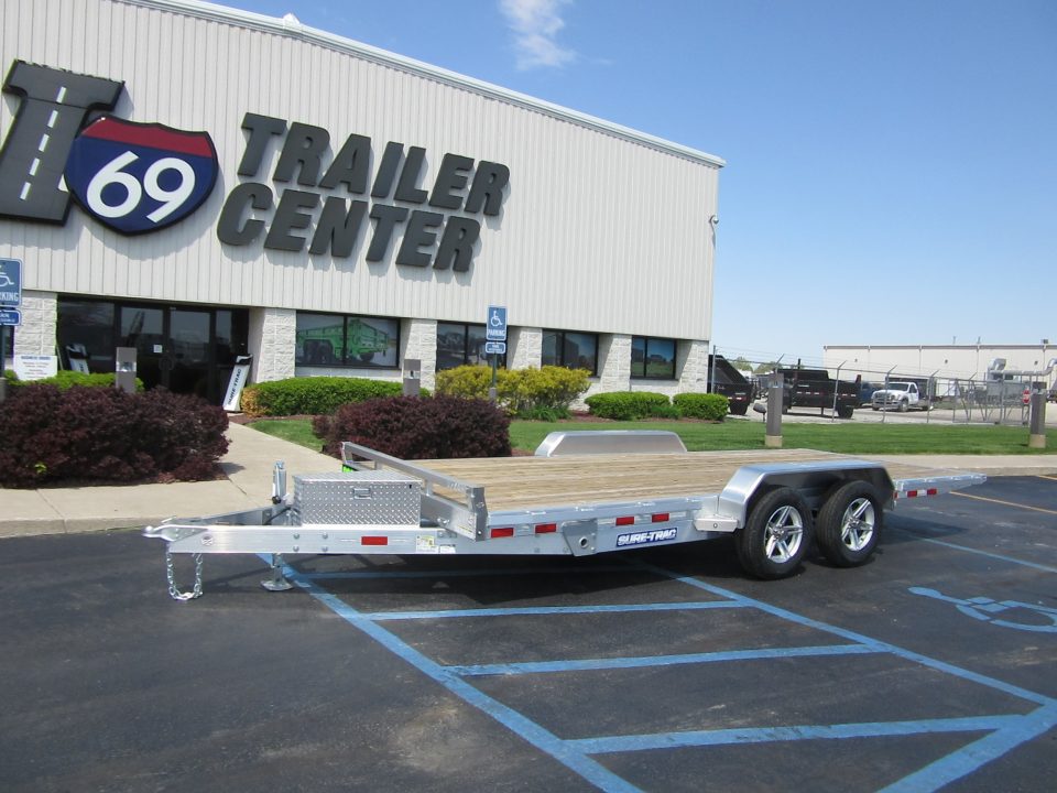 New 2026 Sure-Trac 7 x 18 Aluminum Power Tilt ST-PTA8218-070 Tilt Trailer 7K