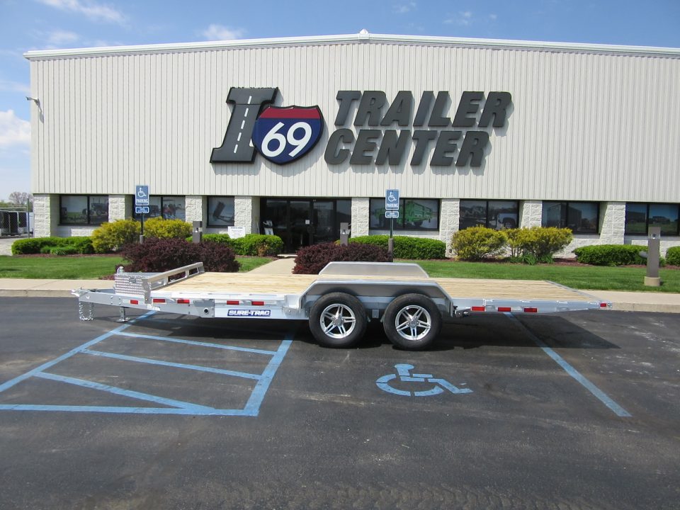 New 2026 Sure-Trac 7 x 18 Aluminum Power Tilt ST-PTA8218-070 Tilt Trailer 7K