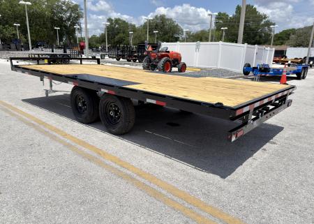New 2026 Sure-Trac 8.5x18 LP Flatbed 10K Deckover Trailer
