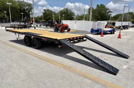 New 2026 Sure-Trac 8.5x18 LP Flatbed 10K Deckover Trailer