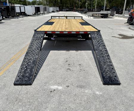 New 2026 Sure-Trac 8.5x18 LP Flatbed 10K Deckover Trailer