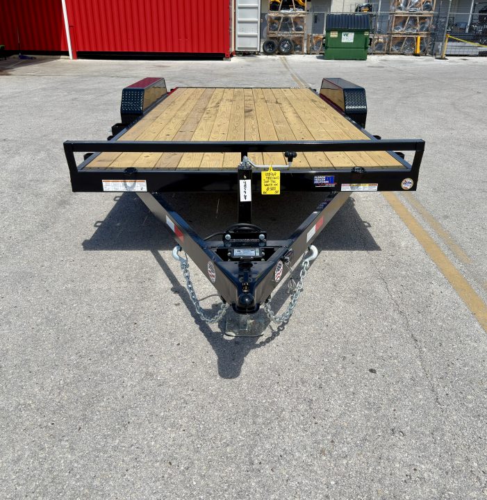 New 2026 Sure-Trac 7x18 (16+2) Wood Deck 10K Car Hauler